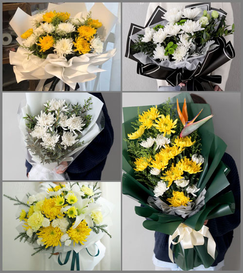山东菏泽牡丹区西城街道白事花束代送